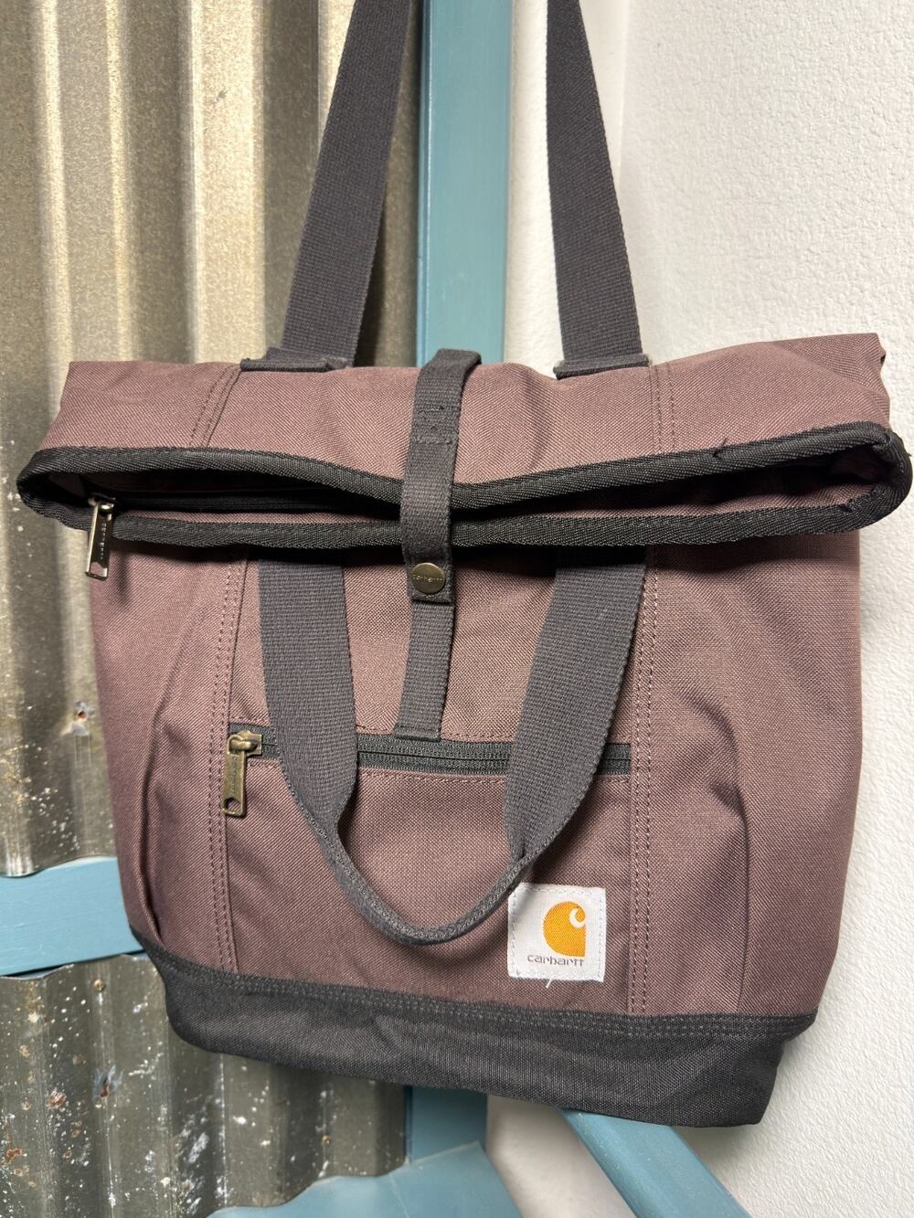 Carhartt Legacy Hybrid Convertible Tote Backpack Crossbody Bag Wine Water Repel